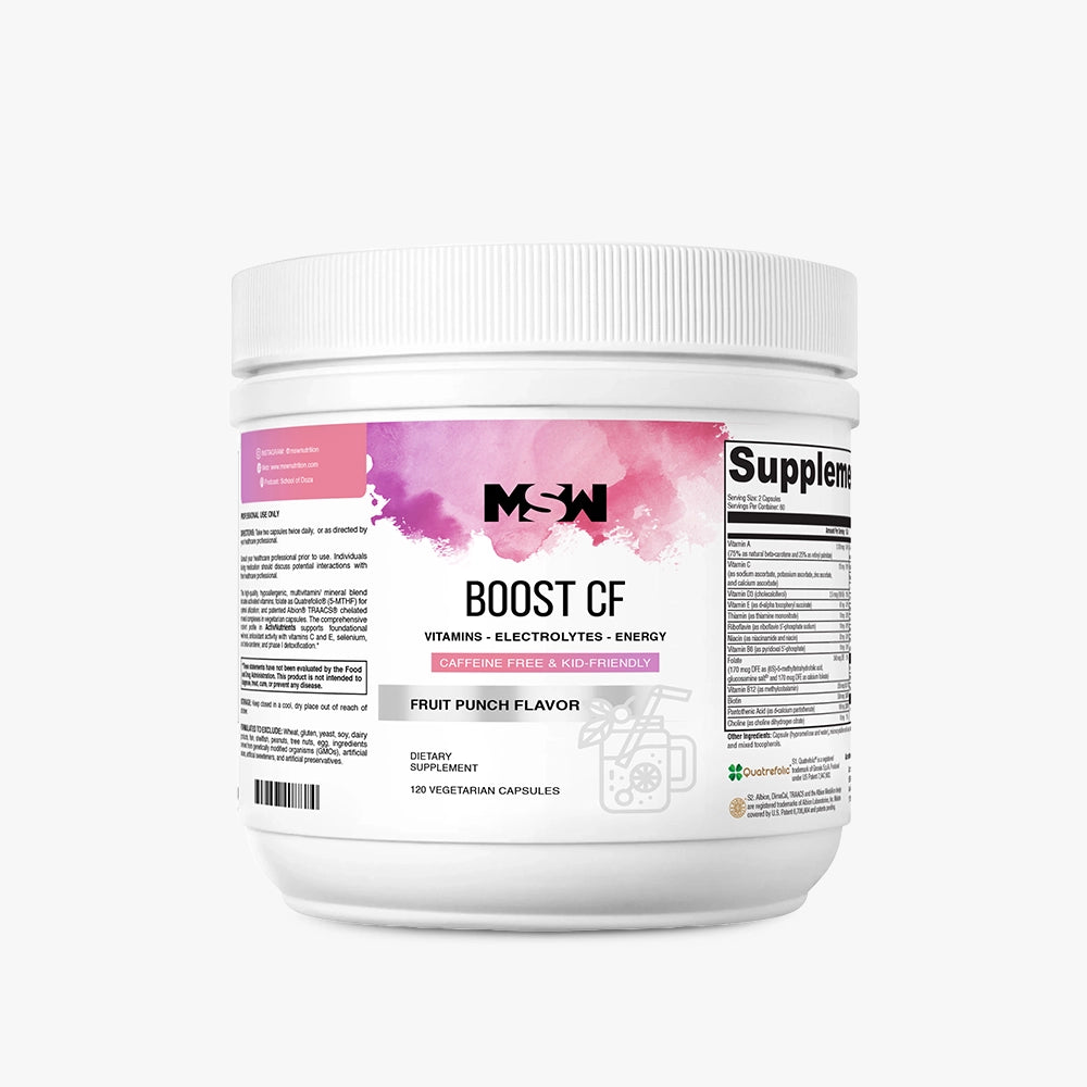 Boost Caffeine Free (Kid Friendly) – MSW Nutrition