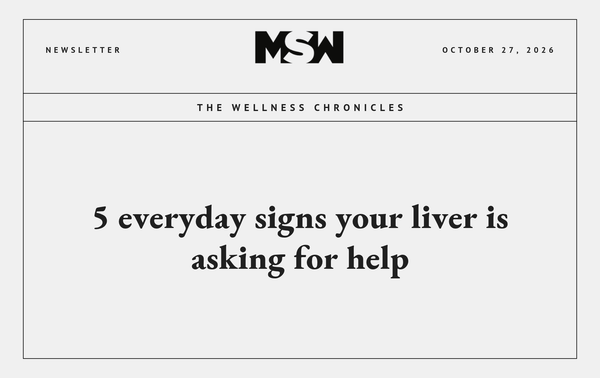 signs your liver needs help MSW Nutrition article graphic with headline 5 everyday signs your liver is asking for help