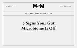 gut microbiome MSW Nutrition blog header — 5 signs your gut is off