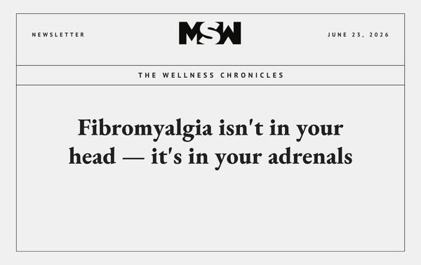 fibromyalgia and adrenal fatigue MSW Nutrition newsletter hero