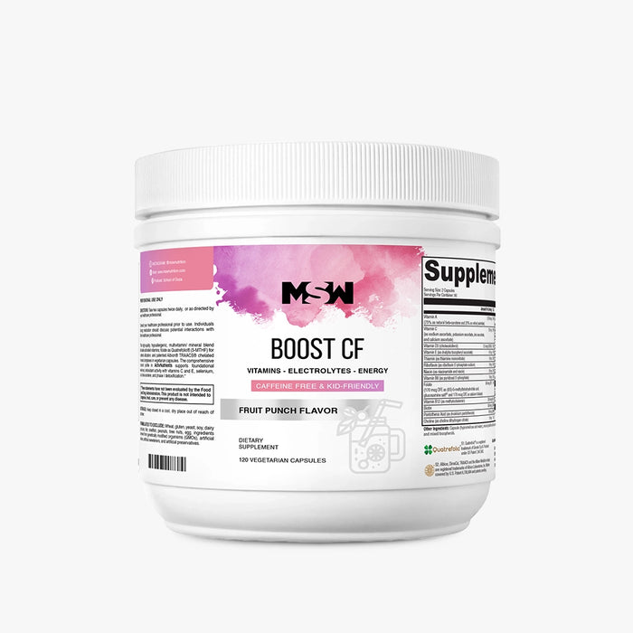 Boost Caffeine Free powder tub